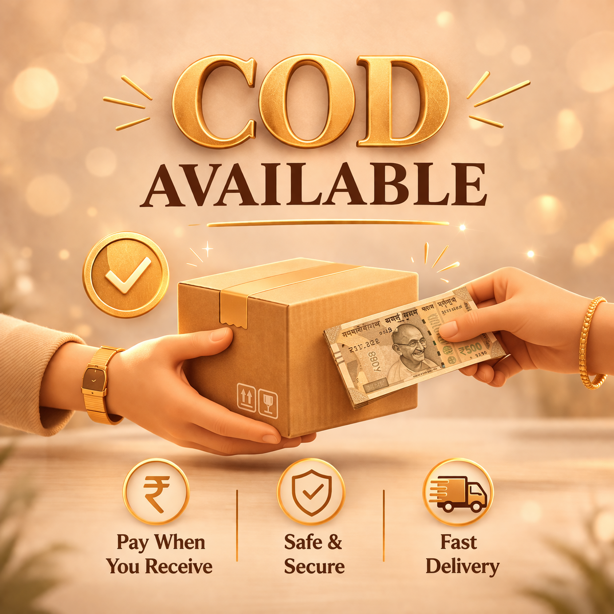 Cash on delivery promotion banner