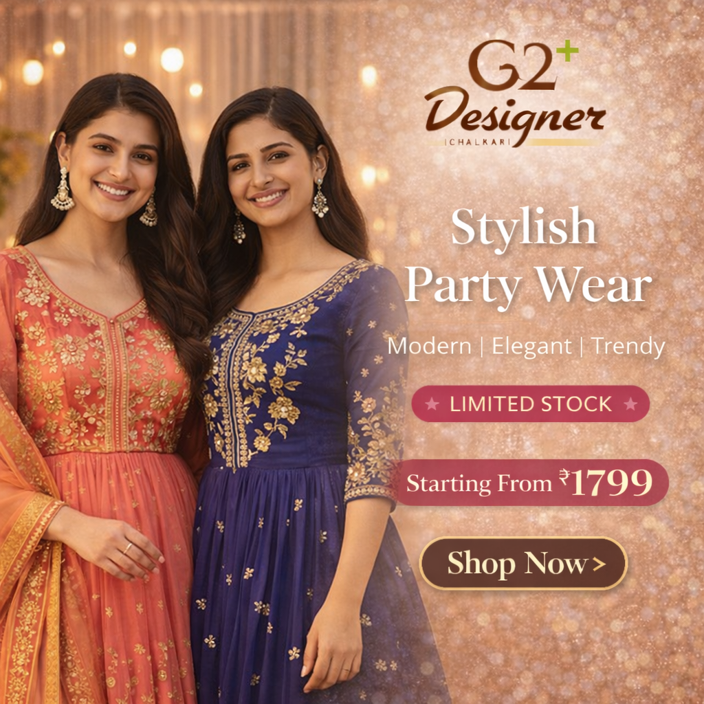 Stylish party wear collection in vibrant hues