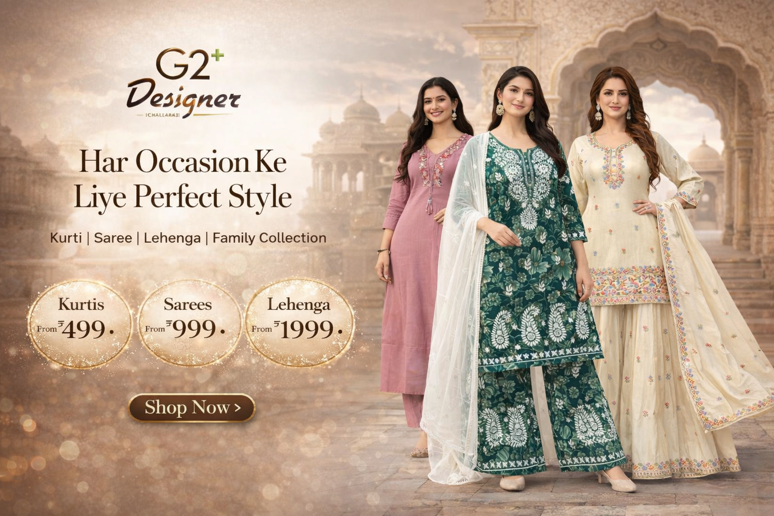 Traditional Indian fashion for all occasions